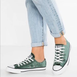 Converse Ctas Ox Low Top Deep Emerald Green Velvet